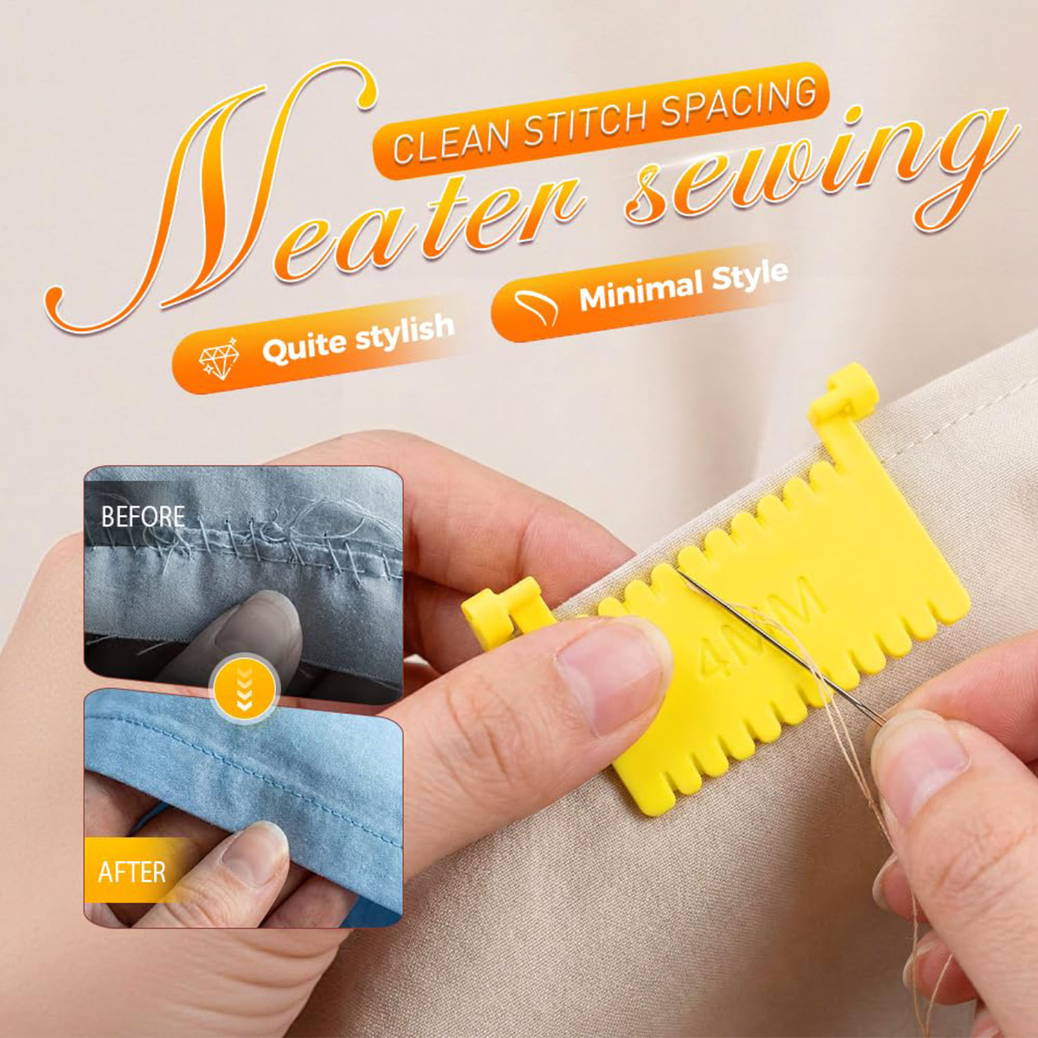 1-delige quilt-naaimeter voor  - Sewing Gauge Ruler recensie en prijs
