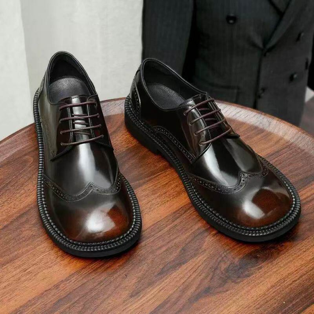 Mode heren echt lederen brogue - Sewing Latex recensie en prijs