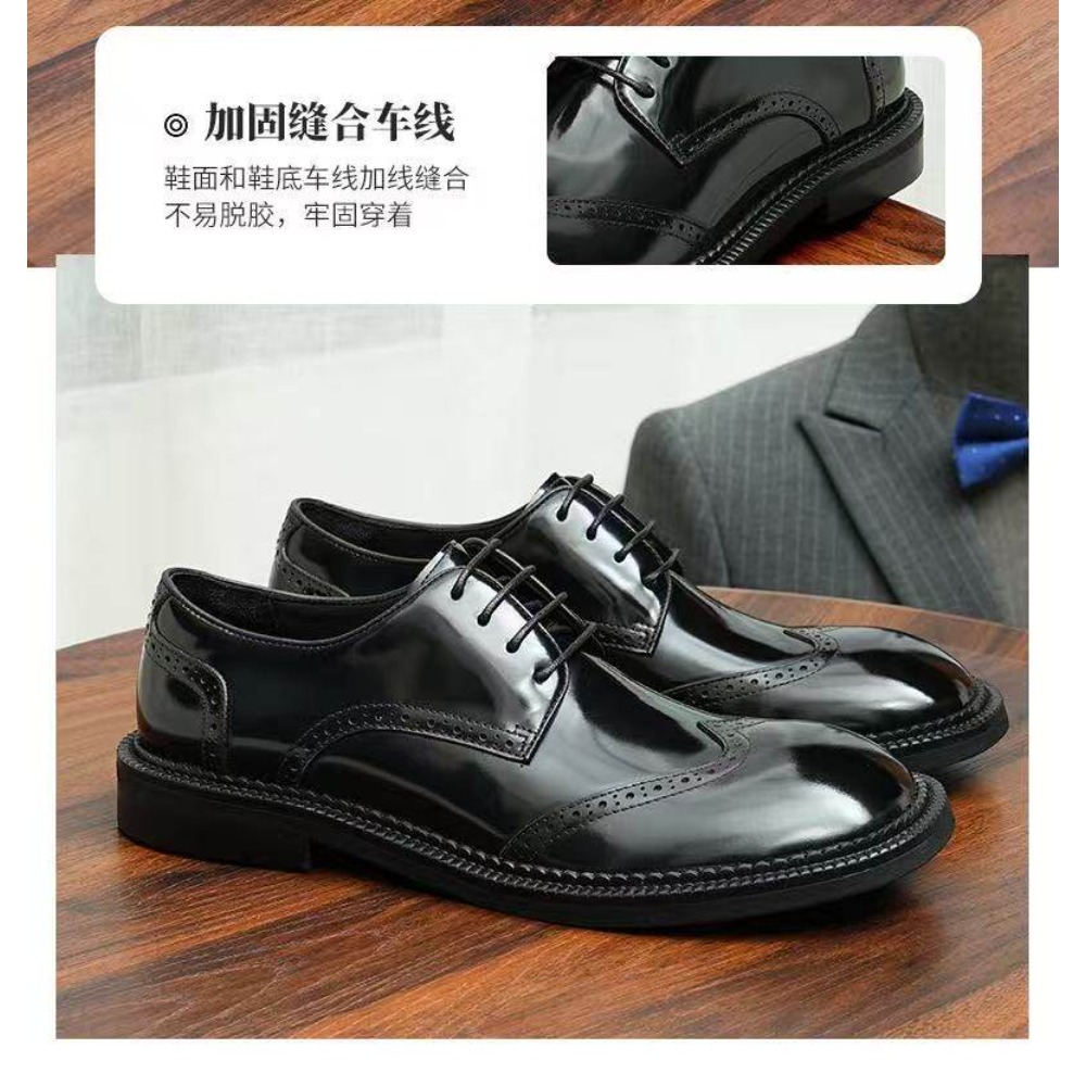 Mode heren echt lederen brogue - Sewing Latex recensie en prijs