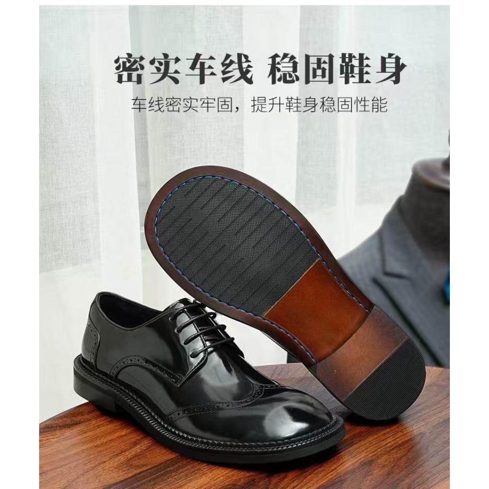 Mode heren echt lederen brogue - Sewing Latex recensie en prijs