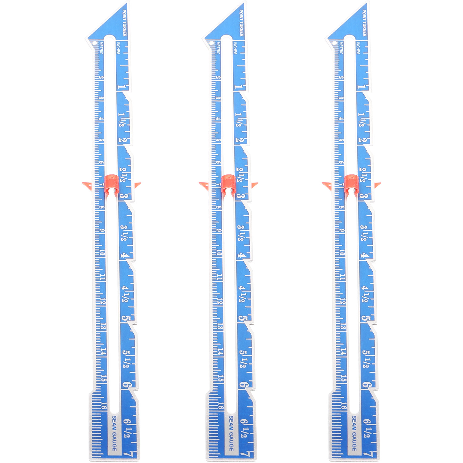 3 stuks doorzichtige, gemarkee - Sewing Gauge Ruler recensie en prijs